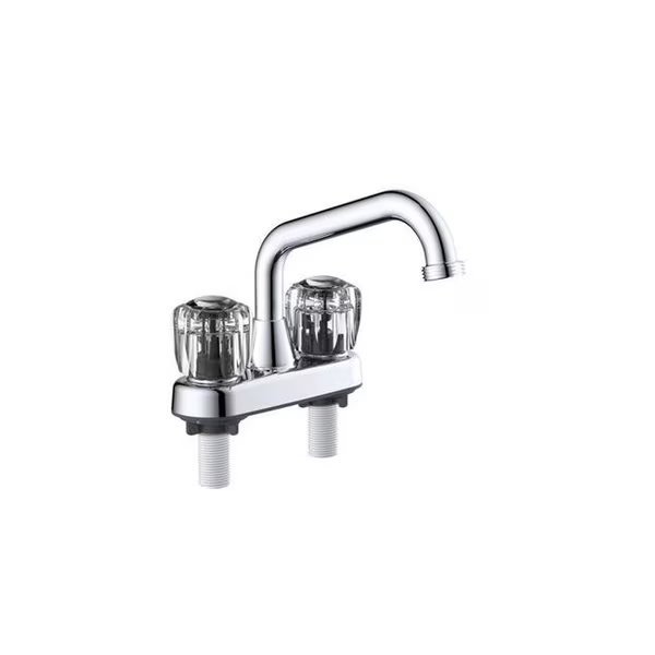 Home Plus 4935292 4 in. Classic Chrome Two Handle Laundry Faucet, Home Plus, Mfr#: 4935292